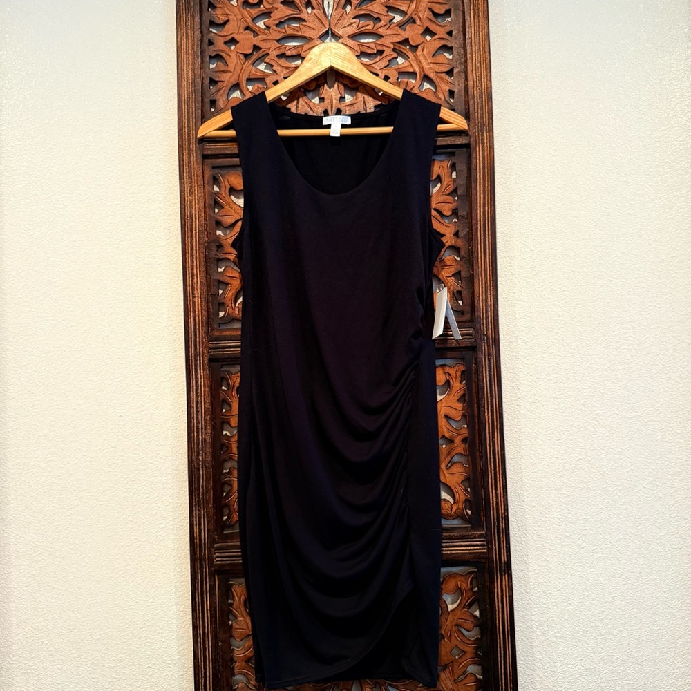 Abound Black Sleeveless Midi Dress